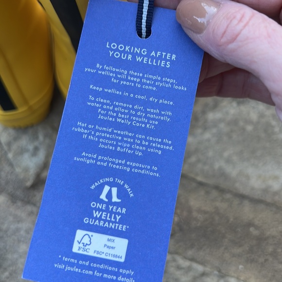 Joules Yellow Bee Molly Midi Rain Boots - Picture 13 of 13